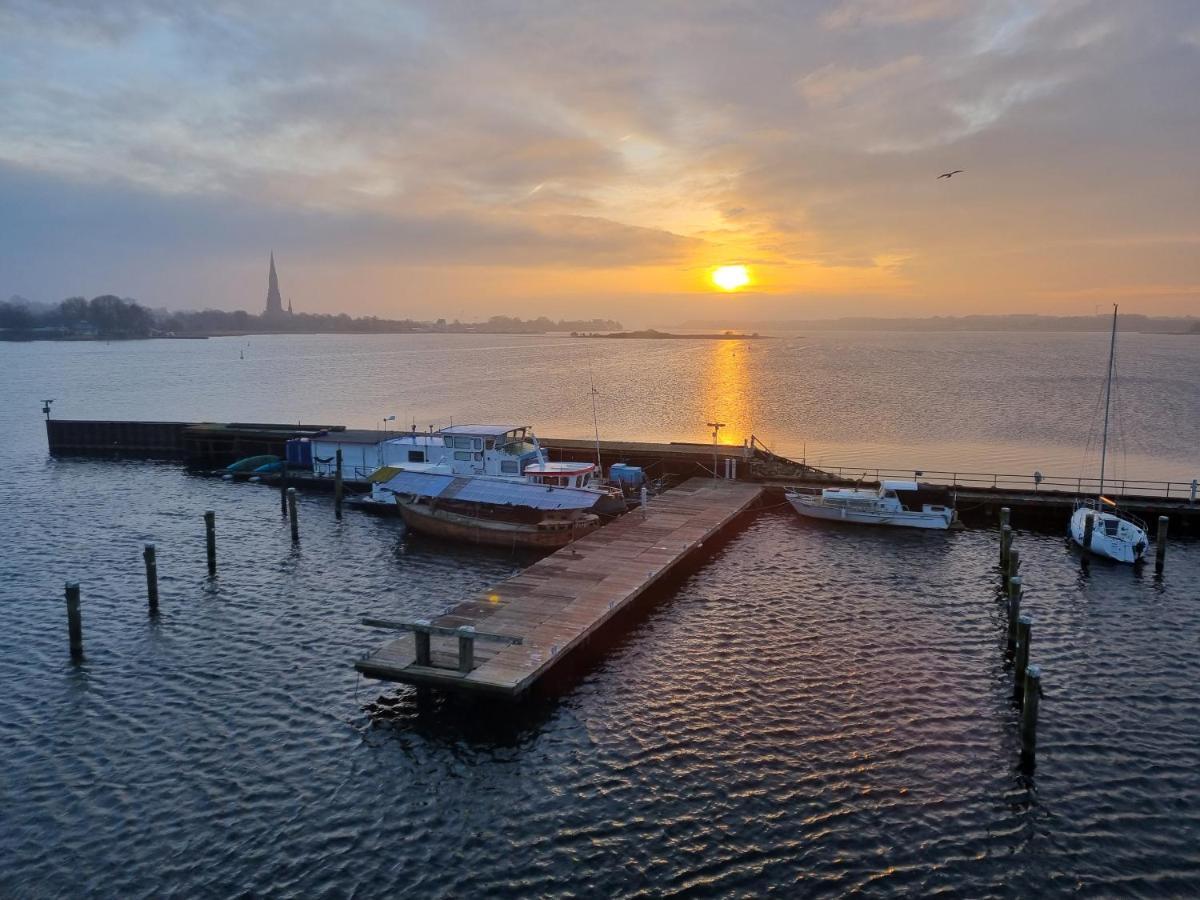 Ferienwohnung Schleiloge Mit Panoramablick Auf Die Schlei Schleswig Dış mekan fotoğraf