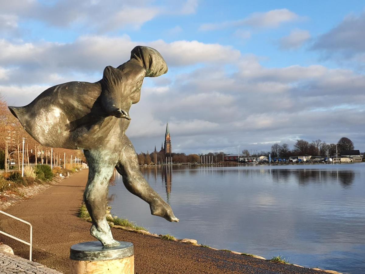 Ferienwohnung Schleiloge Mit Panoramablick Auf Die Schlei Schleswig Dış mekan fotoğraf